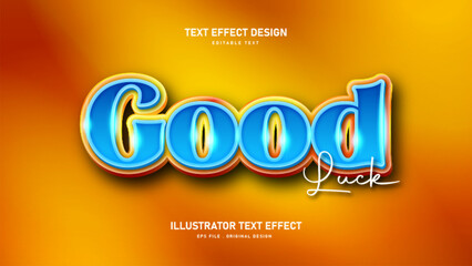 Good editable 3d text effect