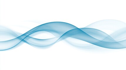 Abstract teal wave pattern against a white background.