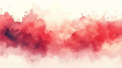 Fototapeta premium Red watercolor abstract texture.