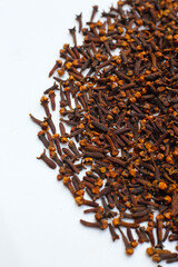 A spice of dried cloves, herbal medicine plant