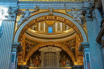 The Papal Basilica of Saint Peter in the Vatican, or simply Saint Peter's Basilica, is a church of the Italian High Renaissance located in Vatican City, an independent microstate enclaved within the c