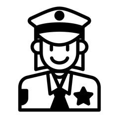 female police icon