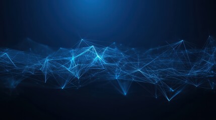 Abstract network of interconnected data points.