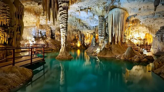 Enigmatic Underwater Cave: A Breathtaking Journey into the Earth's Depths