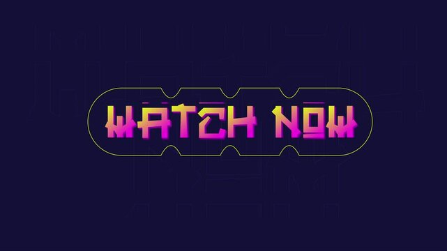 Watch Now animated in a smooth rolling style to grab attention and drive viewers to take action. Ideal for call-to-action screens, promos, and video highlights.