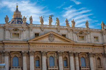 The Papal Basilica of Saint Peter in the Vatican, or simply Saint Peter's Basilica, is a church of the Italian High Renaissance located in Vatican City, an independent microstate enclaved within the c