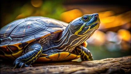Gray Shell Turtle Photography:  Conceptual Close-up,  Nature, Wildlife, Reptile,  Animal Portrait,  Macro Photography,  Textured Shell