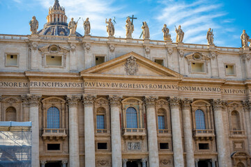 The Papal Basilica of Saint Peter in the Vatican, or simply Saint Peter's Basilica, is a church of the Italian High Renaissance located in Vatican City, an independent microstate enclaved within the c