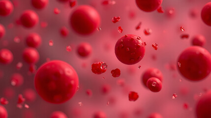 Iron deficiency anemia.The difference of Anemia amount of red blood cell and normal.