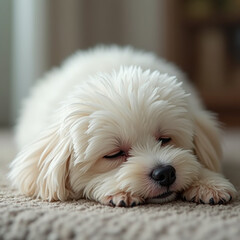 bichon frise portrait