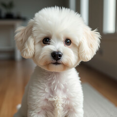 bichon frise portrait