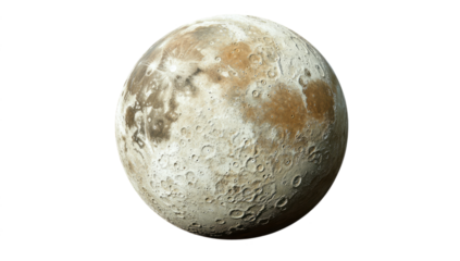 Detailed Lunar Surface Showing Craters on a Celestial Body