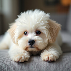bichon frise portrait