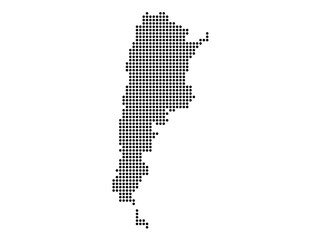 Obraz premium Dotted map of Argentina Medium