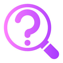 question gradient icon