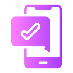 smartphone gradient icon