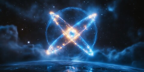 Energetic Celestial Sphere Above a Frozen Planet