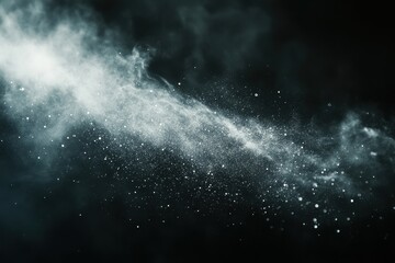 Fototapeta premium Diffused, ethereal nebulae, against a dark backdrop.