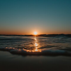 Obraz premium Coastal Sunset Sunrise