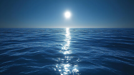 blue serenity at noon,