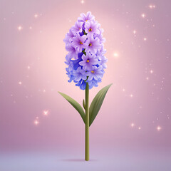 Obraz premium cheerful hyacinth illustration,