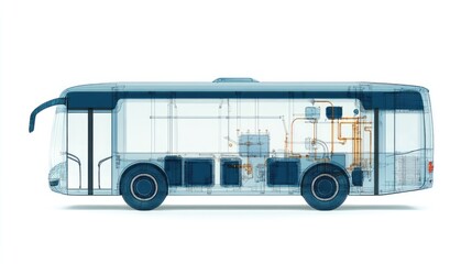 Transparent Bus Interior View