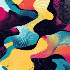 Abstract Colorful Swirls Background Design