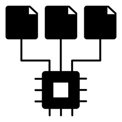 Network Nodes black icon