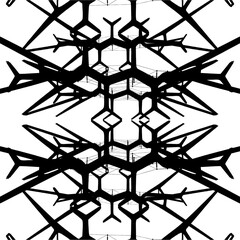 Abstract Construction Structure Silhouette Vector. Illustration Of Architectural Construction Isolated On White Background.