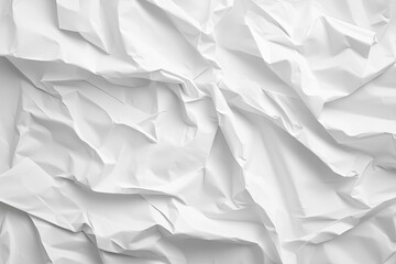 Obraz premium Crumpled White Paper Texture (30)