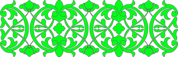 floral pattern. green floral pattern. floral pattern van be repeated