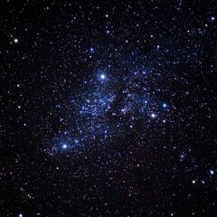 Naklejka premium 星座のように輝く星々が流れ、宇宙の中心でエネルギーが循環し、神秘的な宇宙の力を感じさせるビジュアル