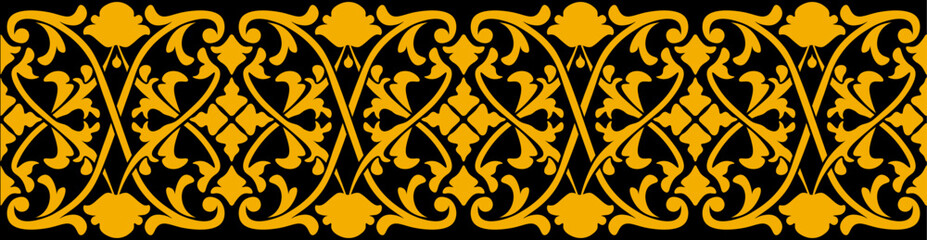 floral pattern with dark background. floral pattern that can be repeated © Rahmat