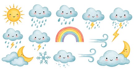 Happy Weather Friends AI Generated