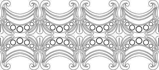 Ombak-ombak jo pitih-pitih jo bayangan line art itam .eps