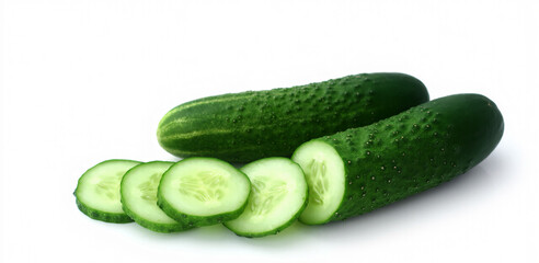 cucumber on a white background