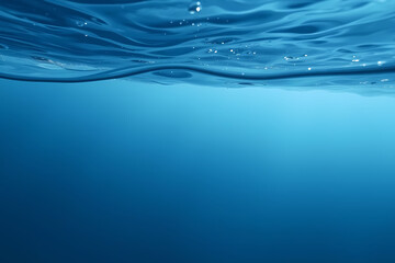 Obraz premium Beautiful Transparent Blue Ocean Surface