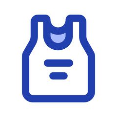 Obraz premium tanktop shirt blue icon