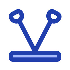 resistance bands blue icon