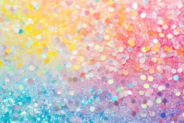 Rainbow glitter confetti texture