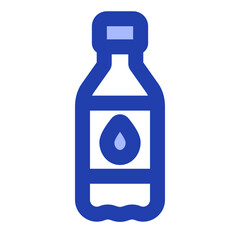water bottle blue icon