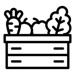 vegetables box icon