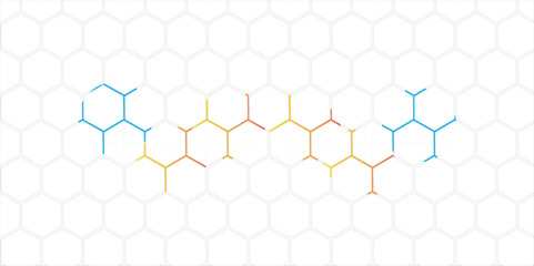 Geometric Hexagon Honeycomb Pattern Background