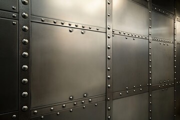 Metal panels with rivets