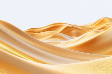 Obraz premium Gold fabric draped waves
