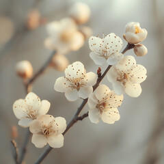 elegant plum blossom sunlight,