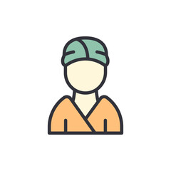 Sauna colored icons, minimalist vector illustration ,simple transparent graphic element .Isolated on white background