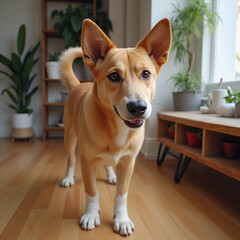 canaan dog portrait