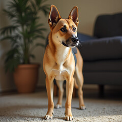 canaan dog portrait