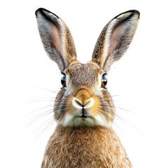 Obraz premium Portrait of rabbit isolated on transparent background